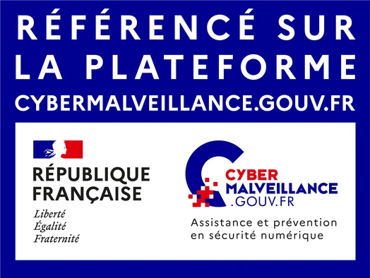 Prestataire référencé Cybermalveillance.gouv.fr, pas une certification d'État